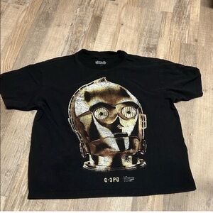 Star Wars Black and Gold C-3PO Kids T-Shirt